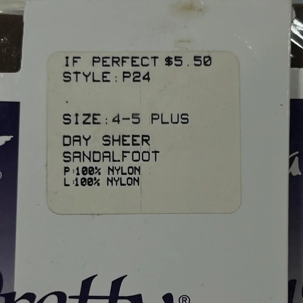 2 Pair Hanes Fitting Pretty Queensize Size 4-5 Plus Pantyhose P24 Sheer Sandal